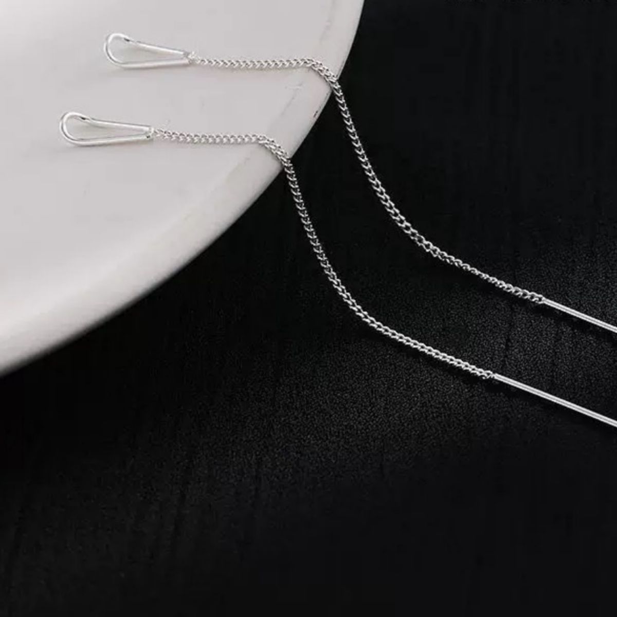 925 Sterling Silver Chain Earrings