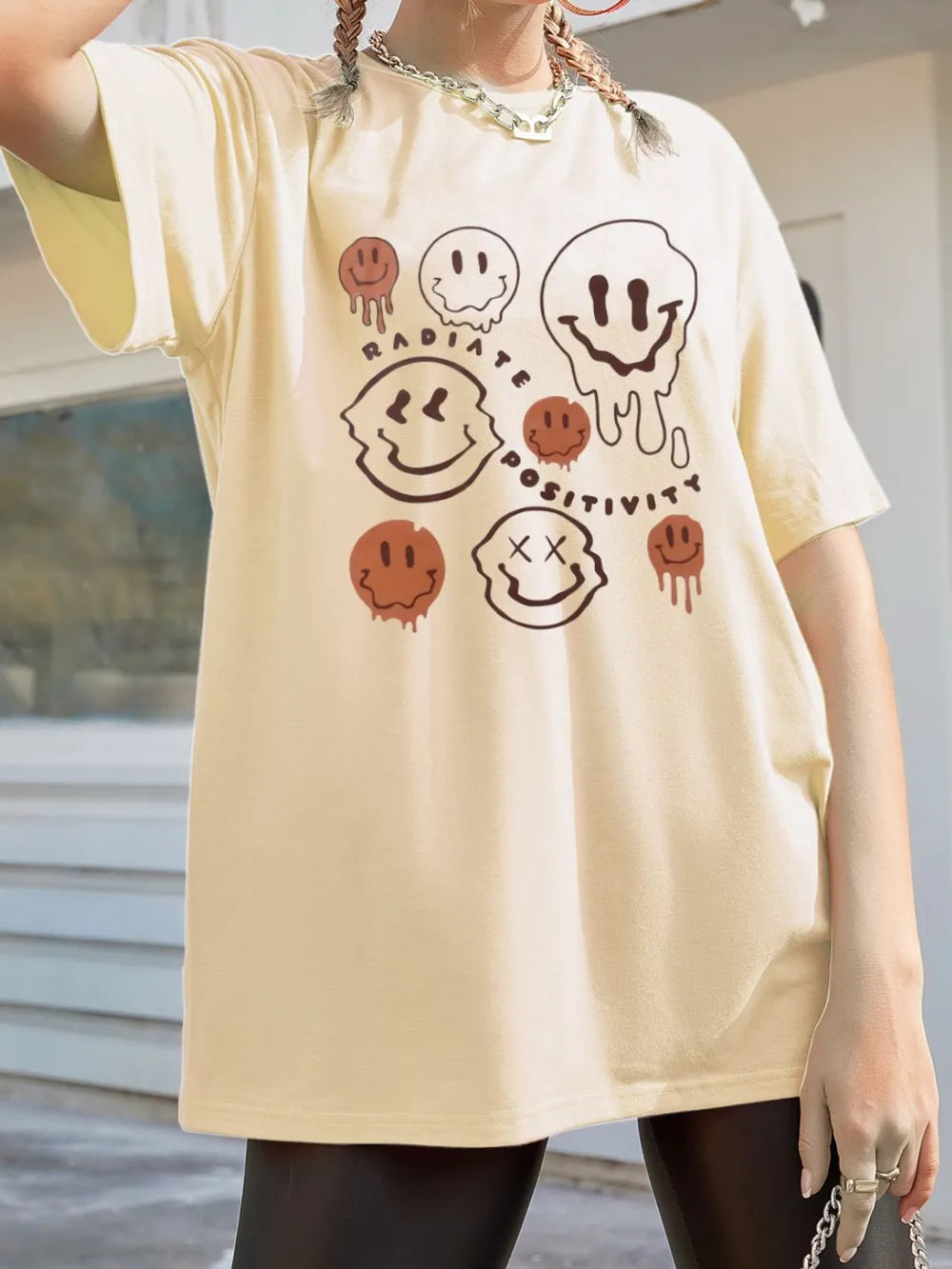 Graphic Round Neck Half Sleeve T-Shirt