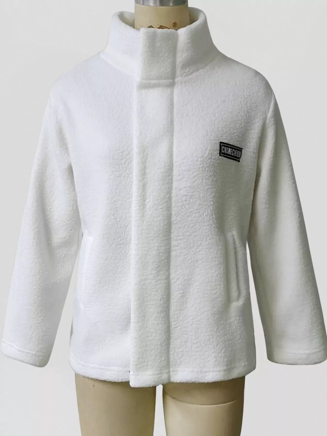 Sherpa Fleece Zip Up Outerwear