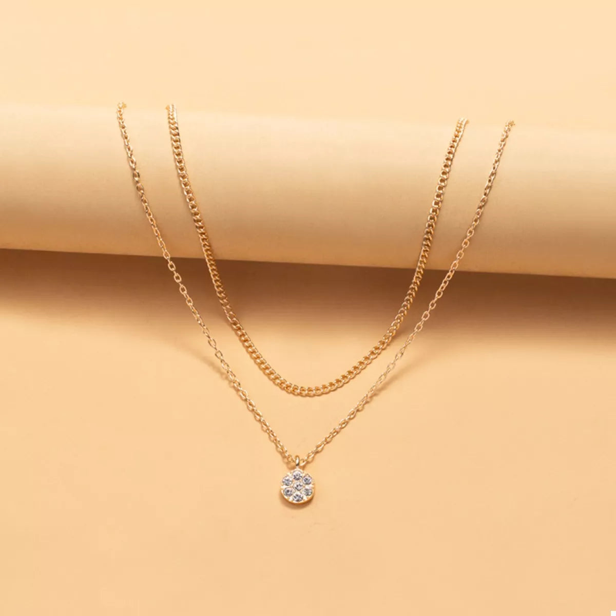 Double Layered Pendant Necklace