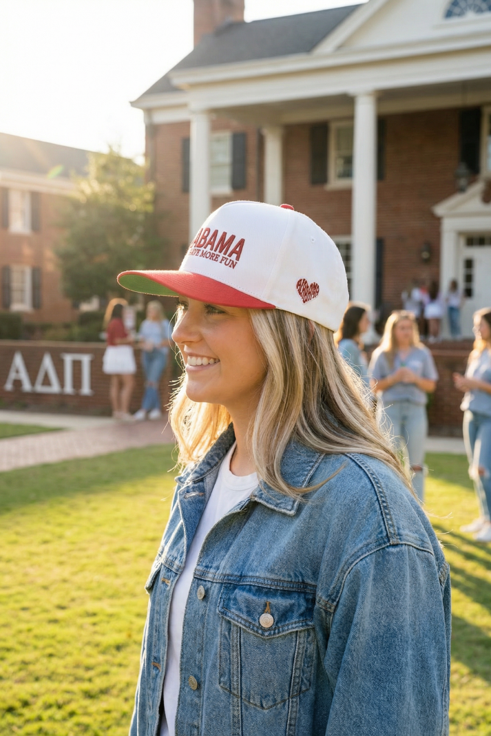 TRR - Cotton Structured Hat - ALABAMA Girls Have More fun