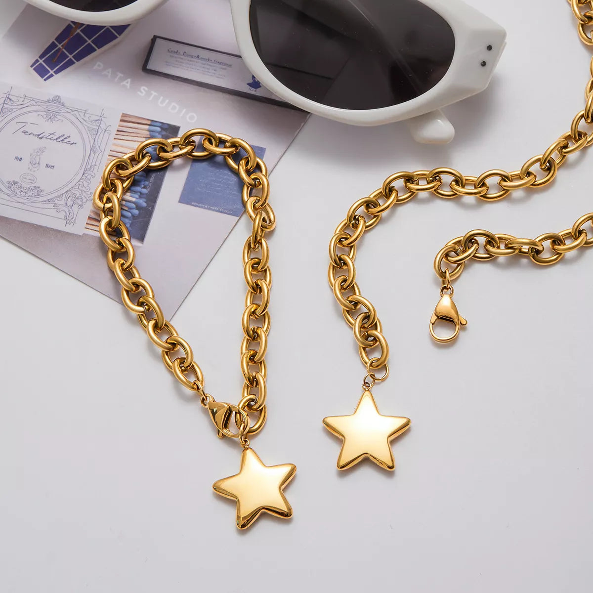 18K Gold-Plated Star Necklace