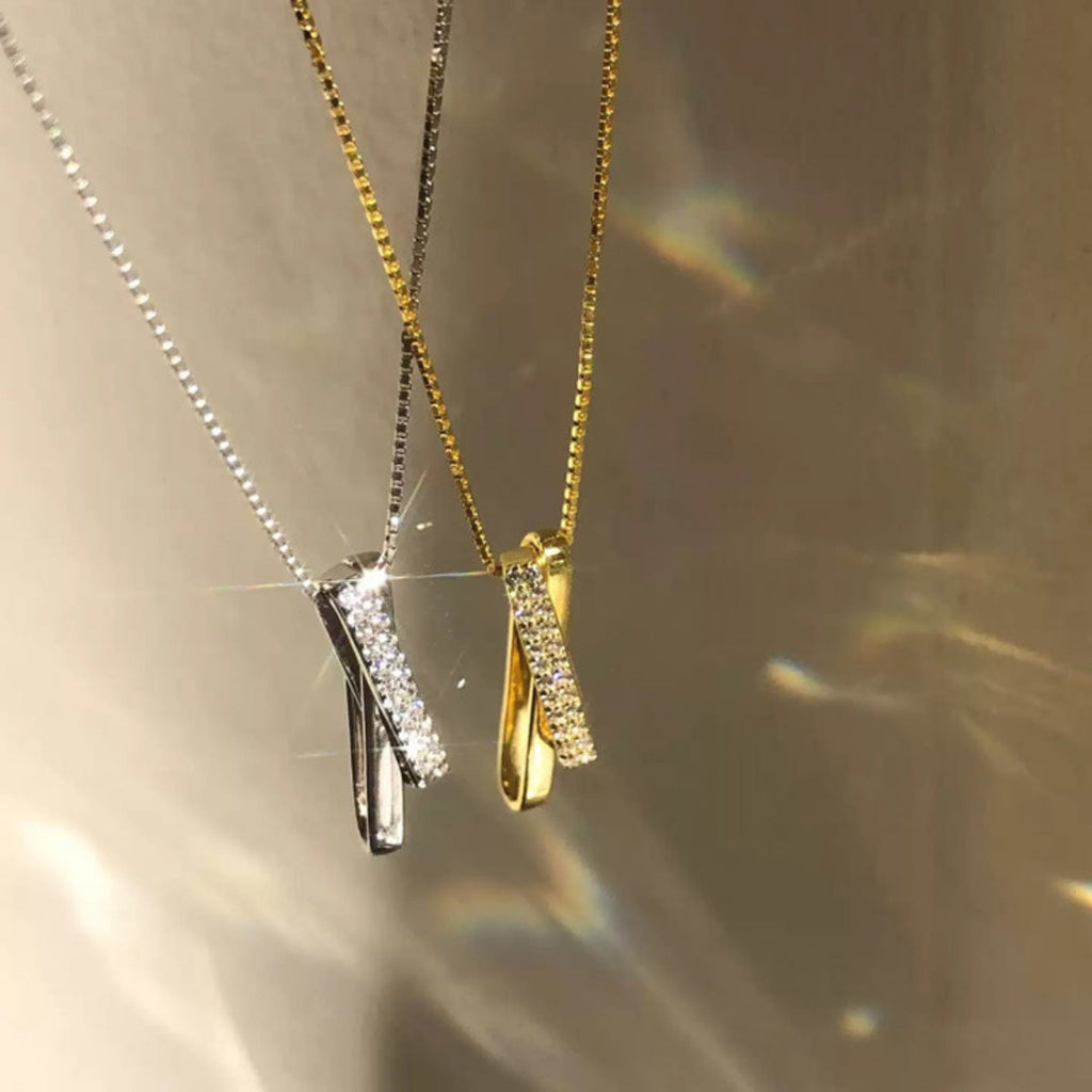 925 Sterling Silver Zircon Pendant Necklace