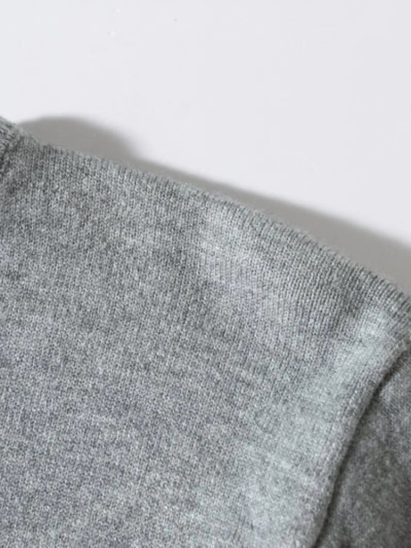Men's Plus Size Ribbed Hem Long Sleeve Sweater