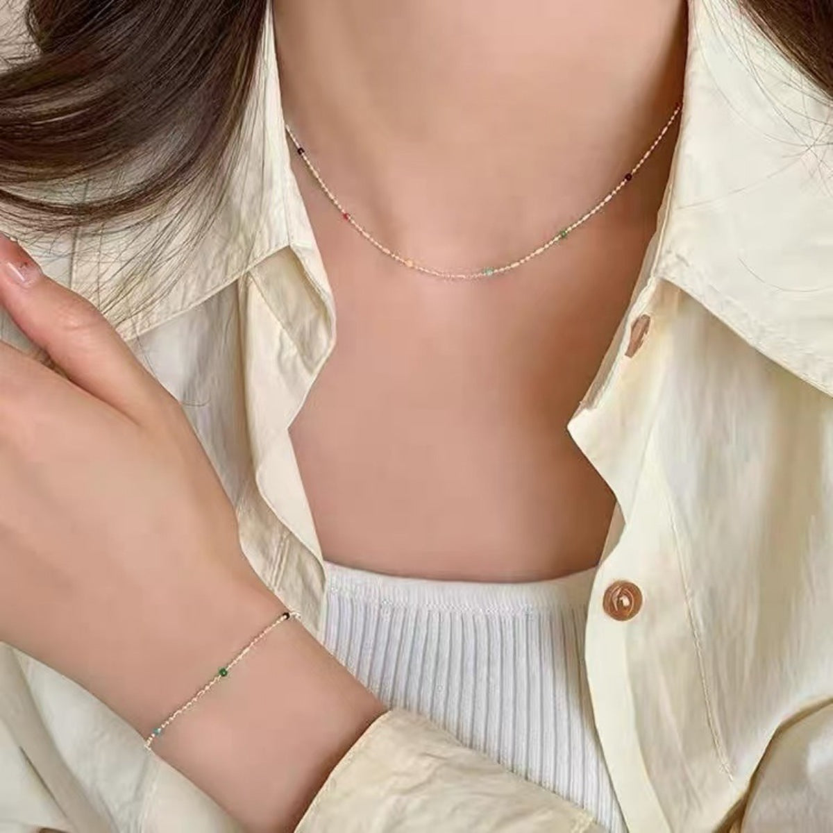 925 Sterling Silver Bead Necklace