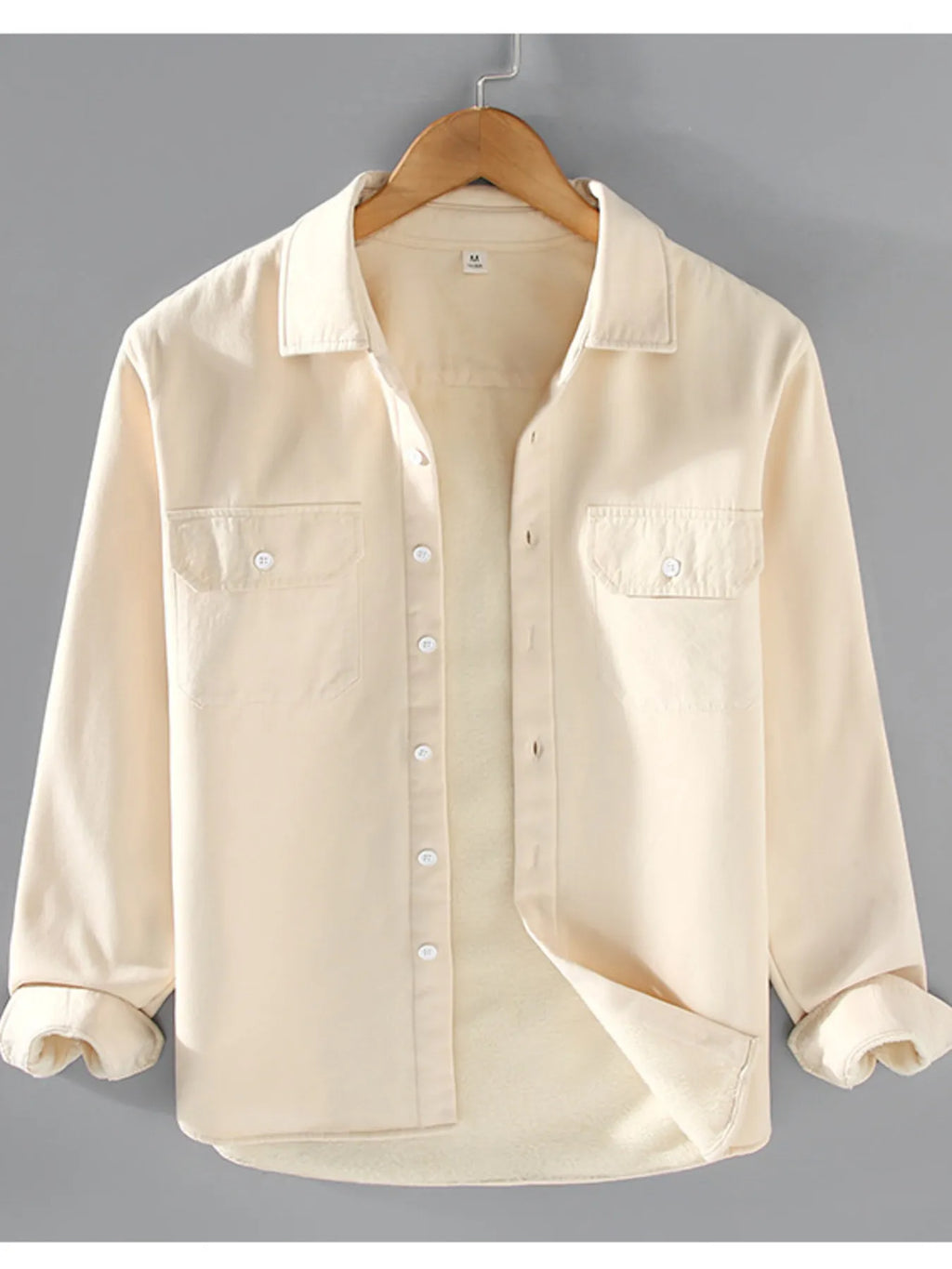 Men's Plus Size Button Up Long Sleeve Shirt