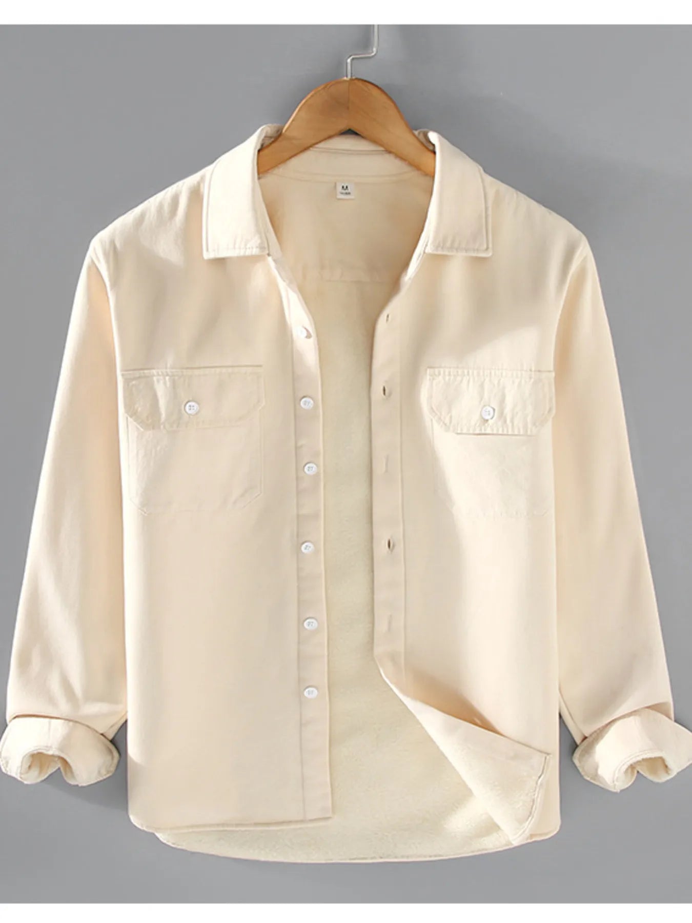 Men's Plus Size Button Up Long Sleeve Shirt