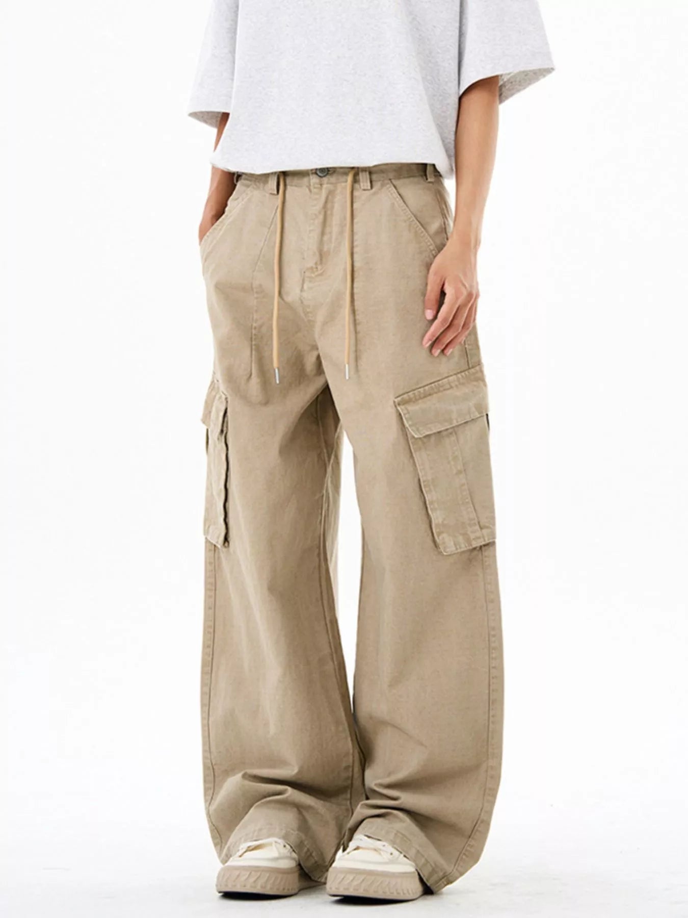 Men's Wide Leg Cargo Pants