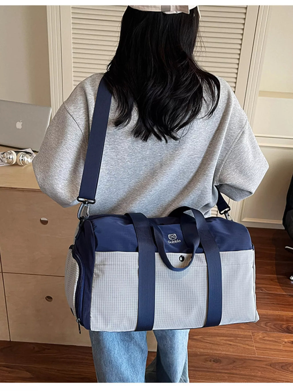 Two-Tone Duffle Bag