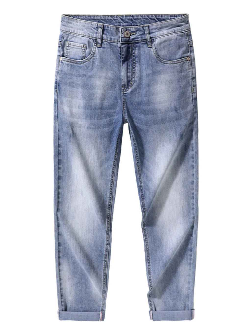 Men's Washed Slim Fit Jeans