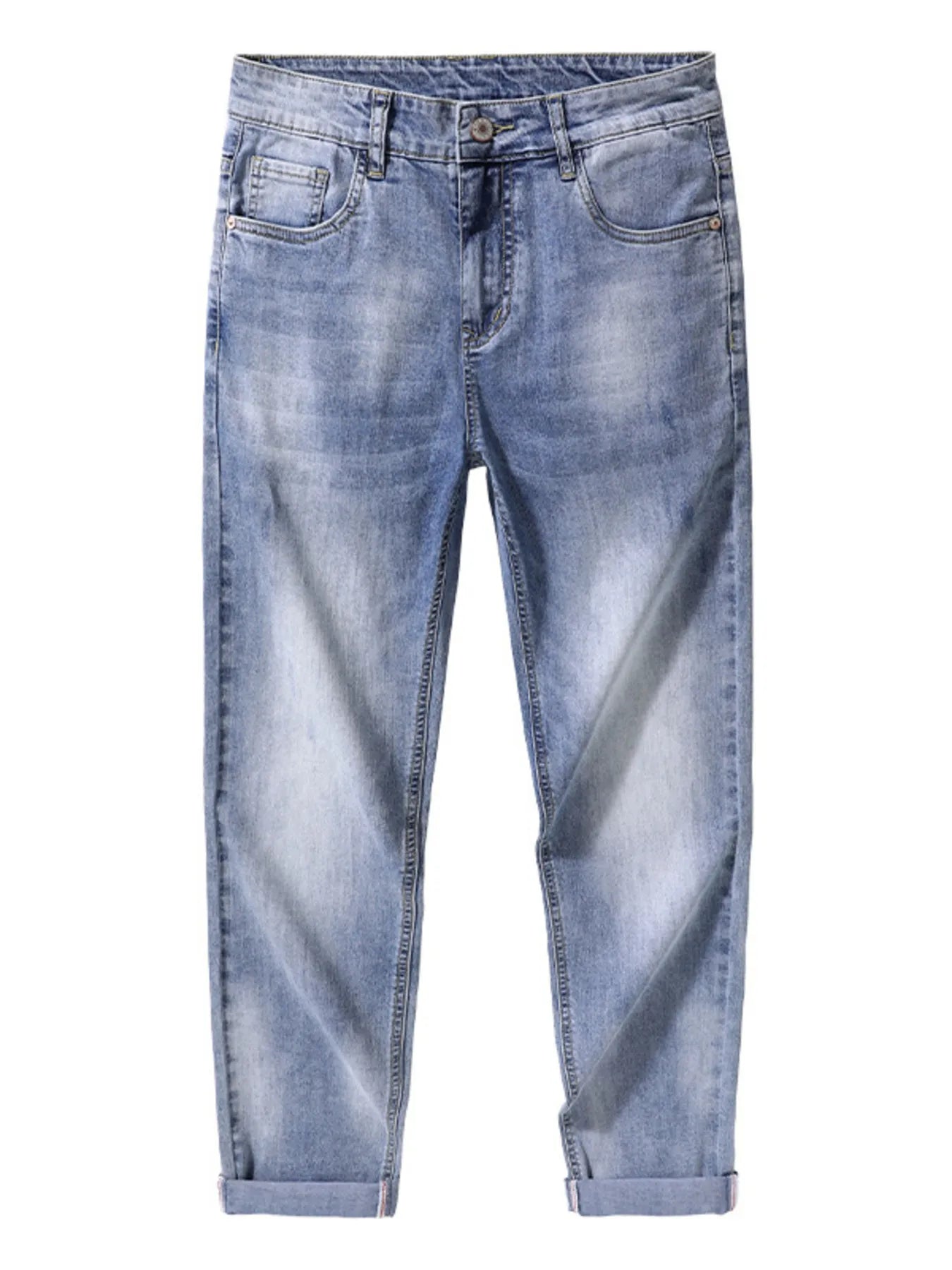 Men's Washed Slim Fit Jeans