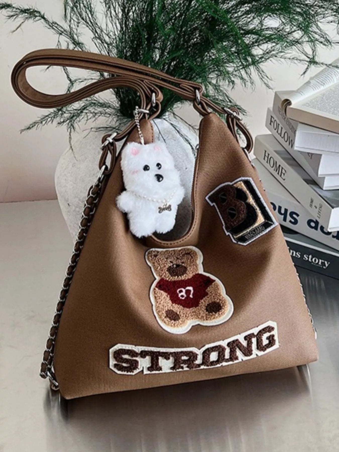 Cute Bear Adjustable Strap Handbag