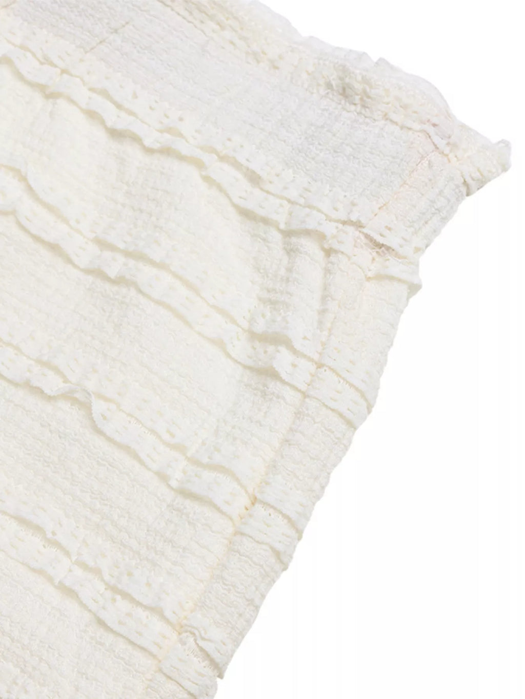 Textured A-Line Midi Skirt
