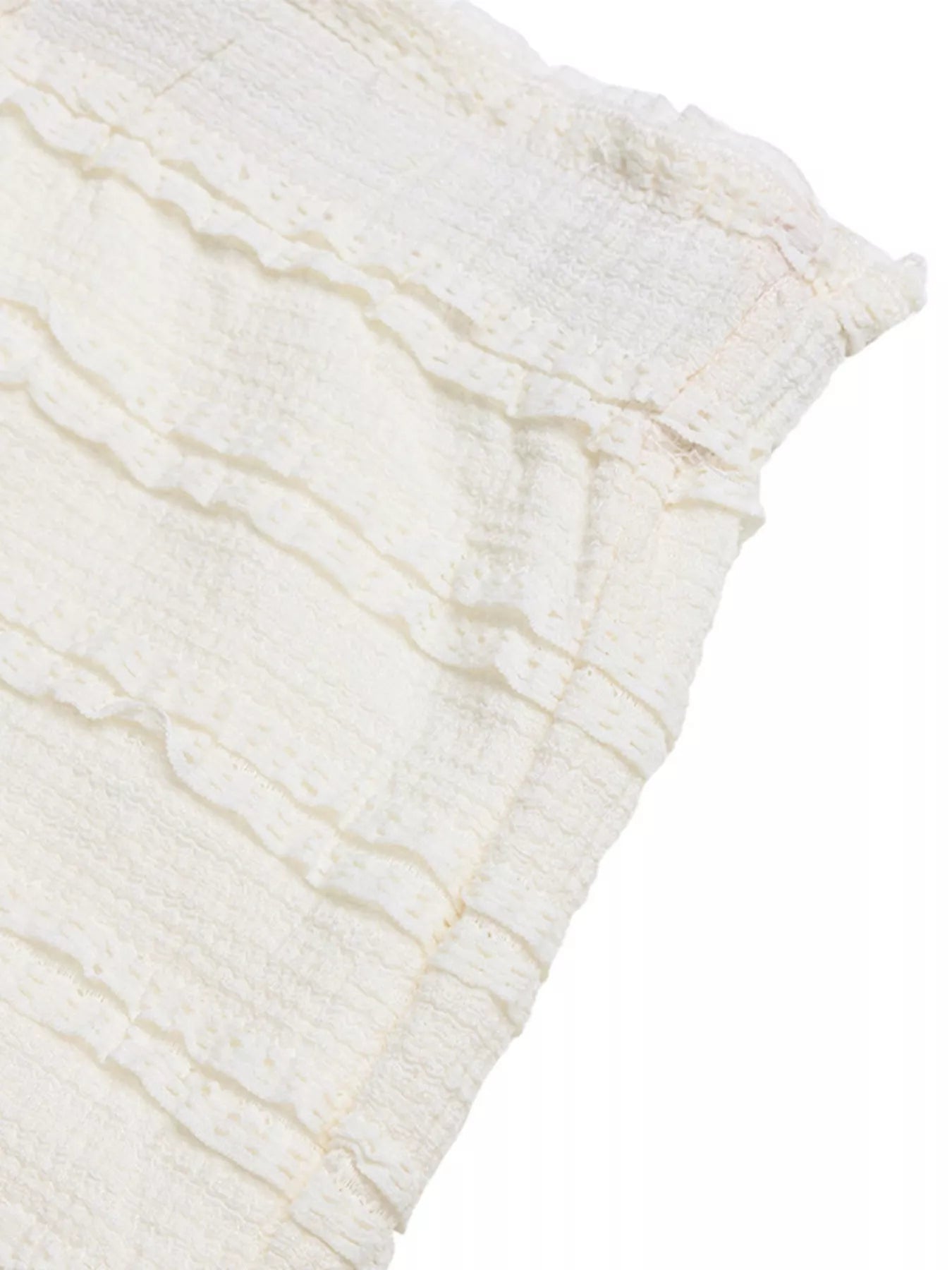 Textured A-Line Midi Skirt