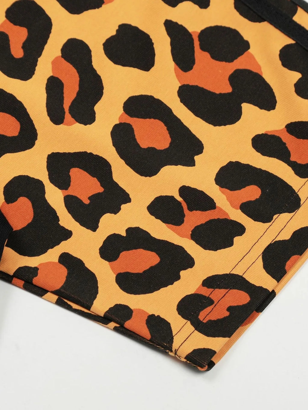 Men's Leopard Print Raglan Sleeve T-Shirt