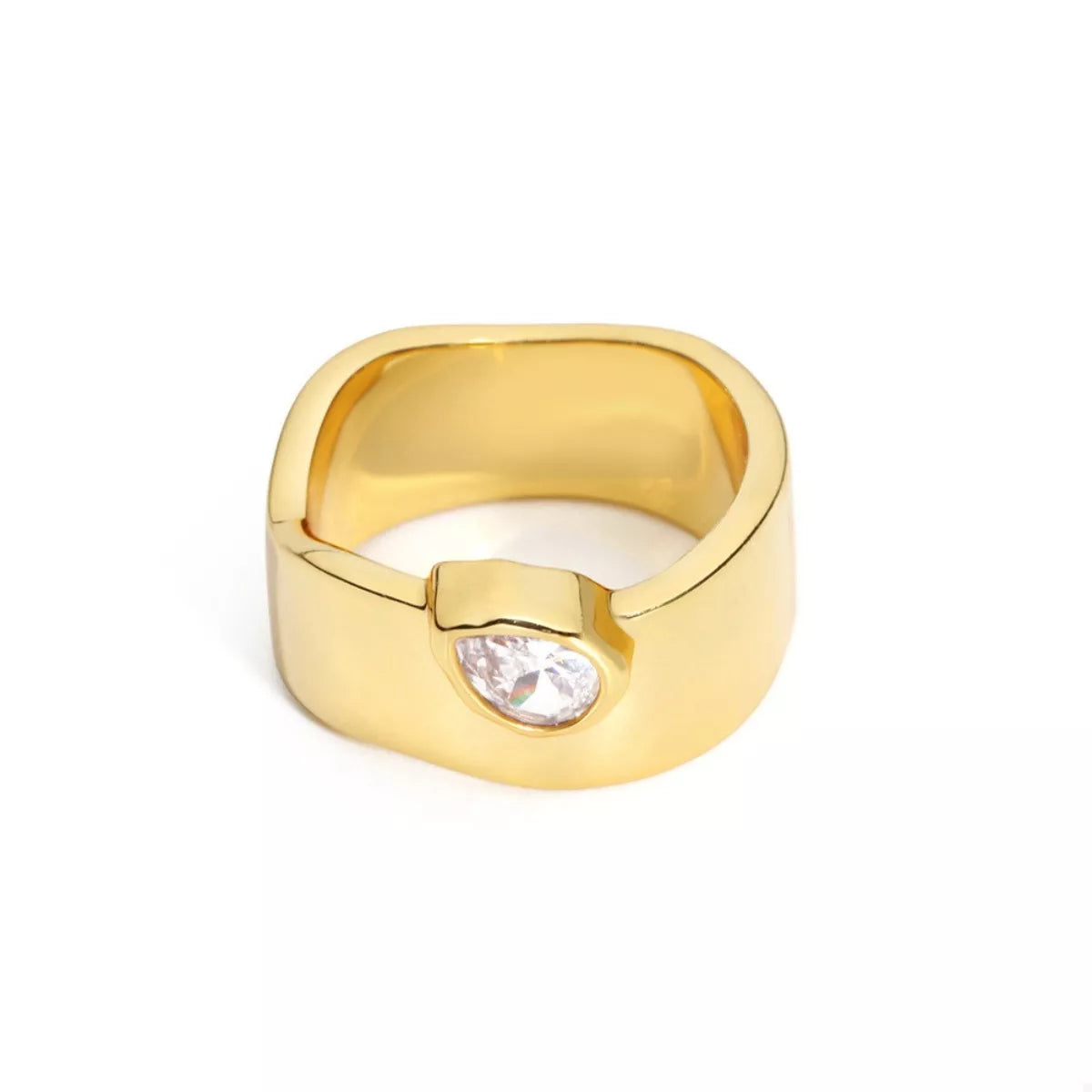 18K Gold-Plated Minimalist Design Ring