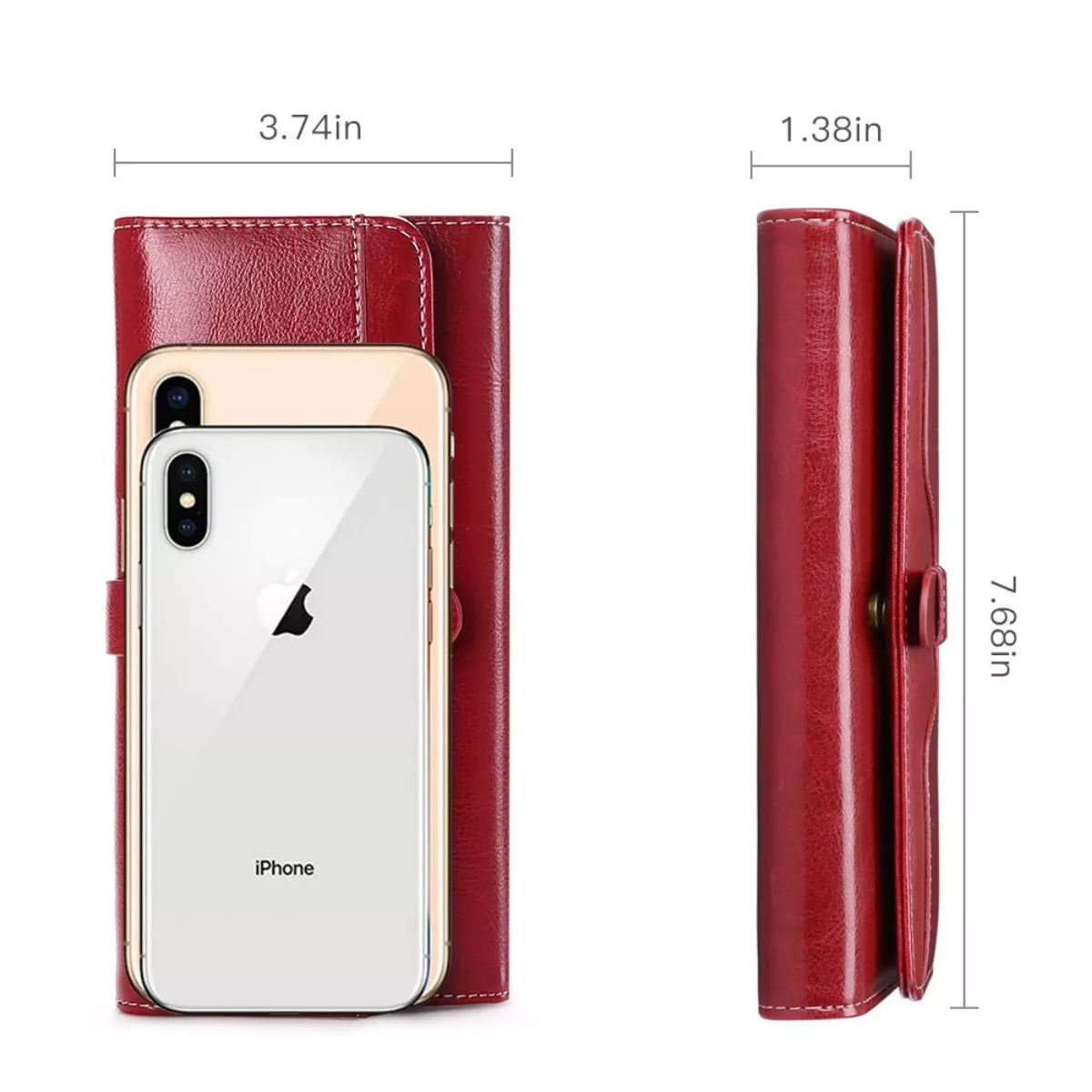 Leather Long Wallet