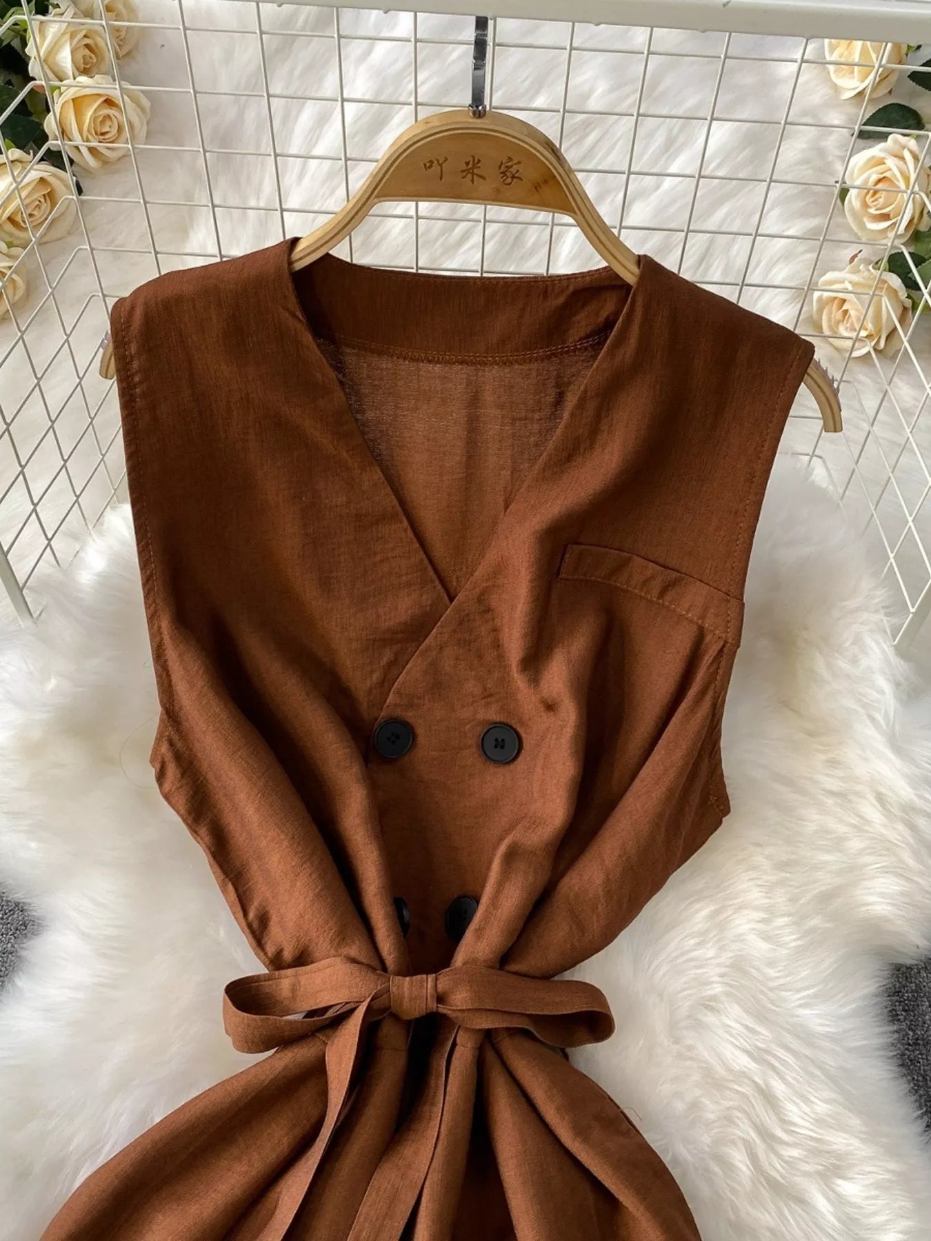 Sleeveless Wide Leg Jumpsuit