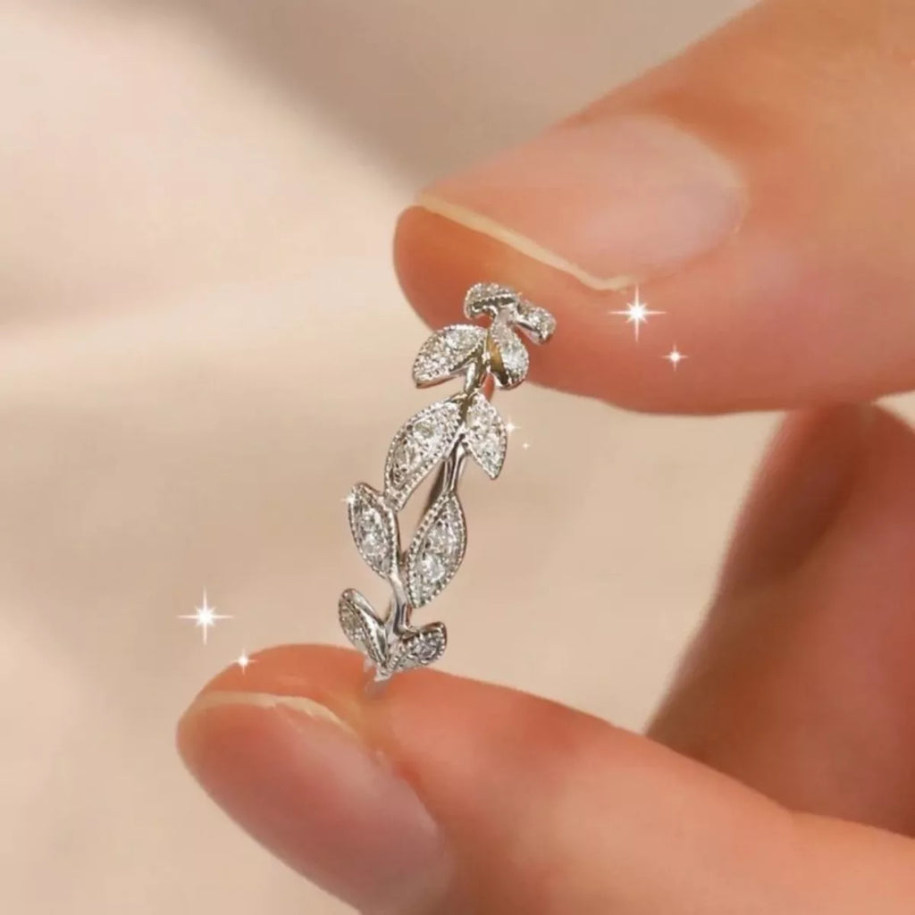 925 Sterling Silver Leaf Ring