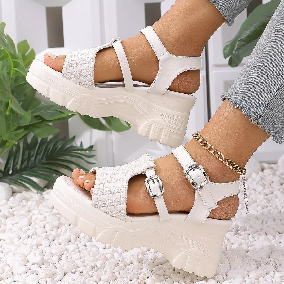 Open Toe Wedge Sandals