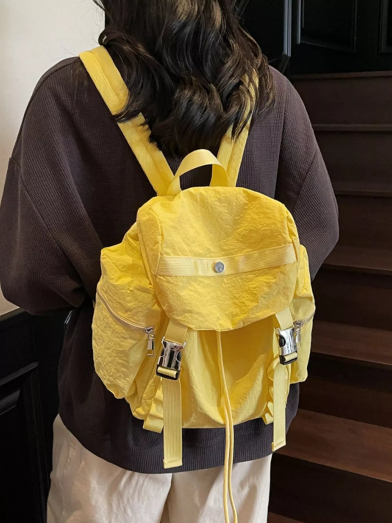 Lightweight Drawstring Casual Backpack Bag