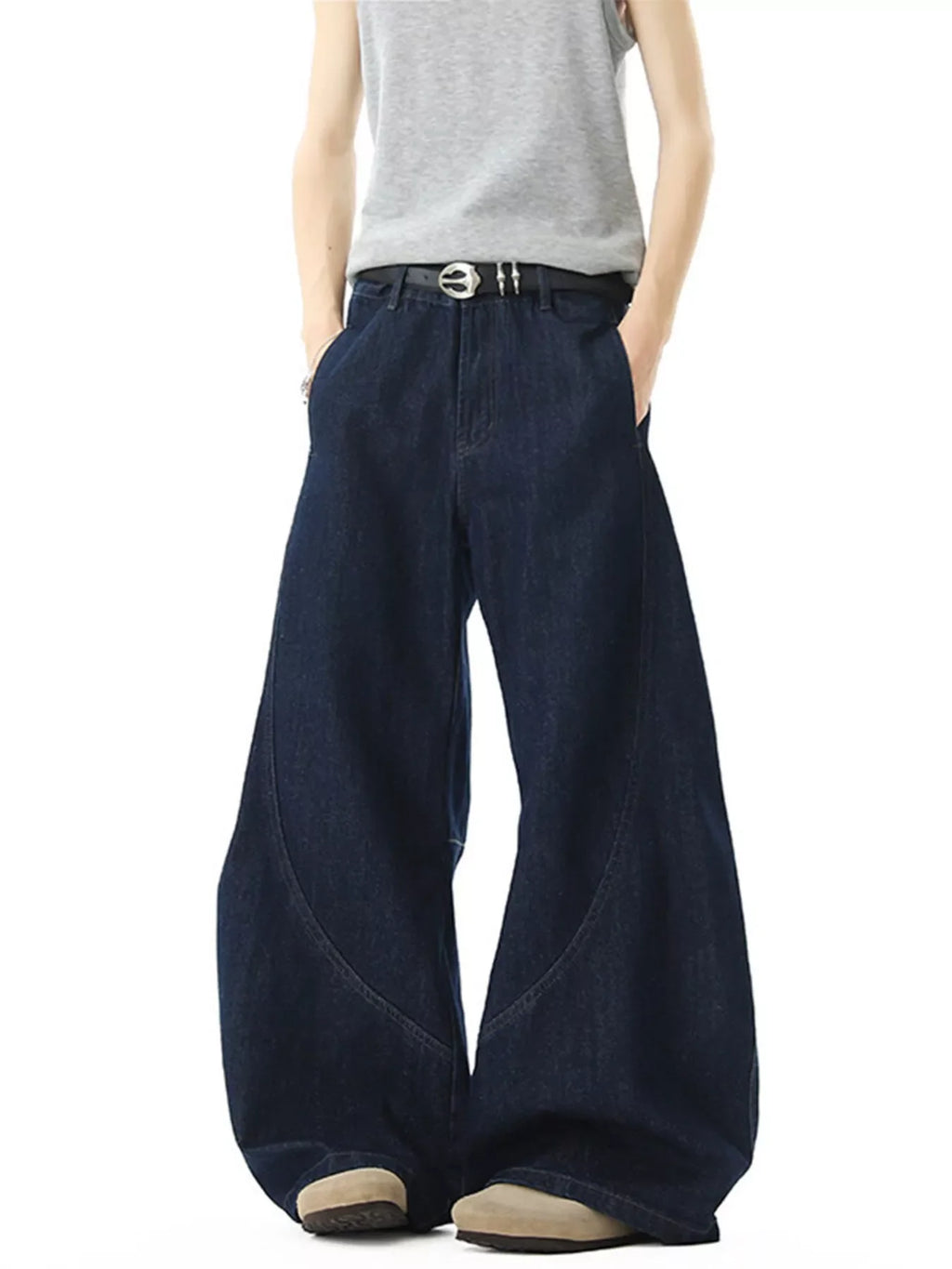 Men's Full Size Wide Leg Jeans Plus Size