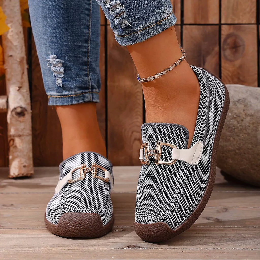 Round Toe Flat Slip-Ons
