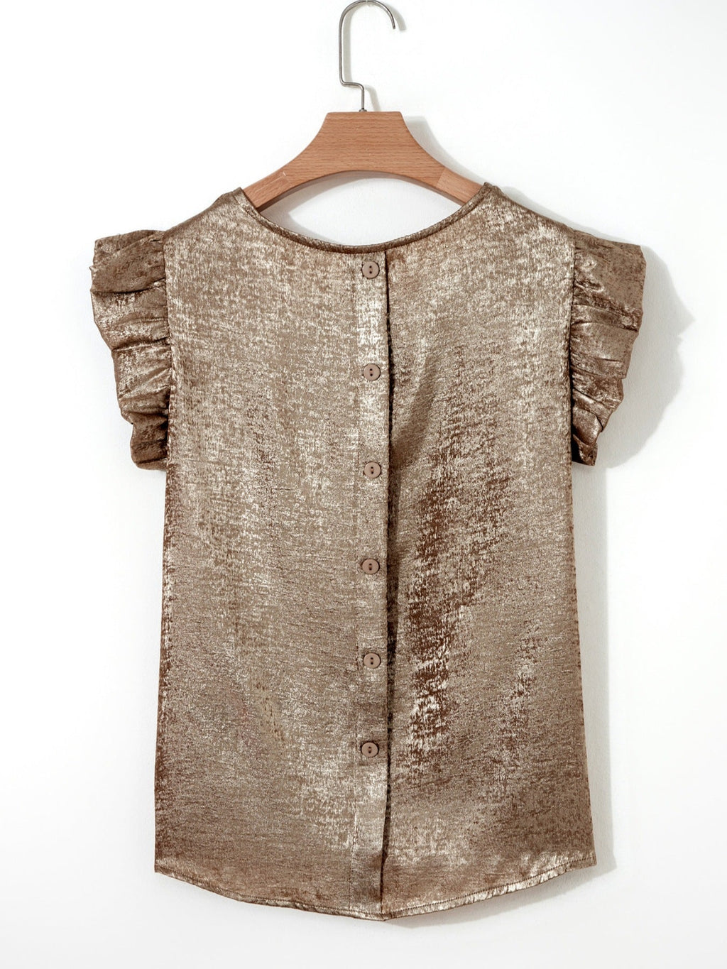 Ruffled Round Neck Tank