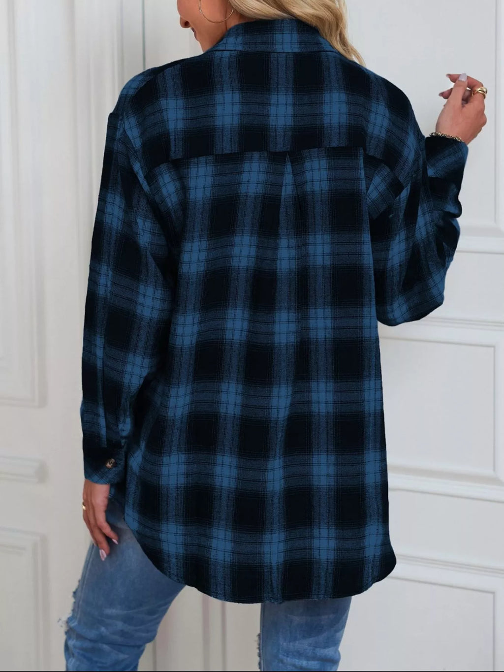 Casual Plaid Button Up Shirt