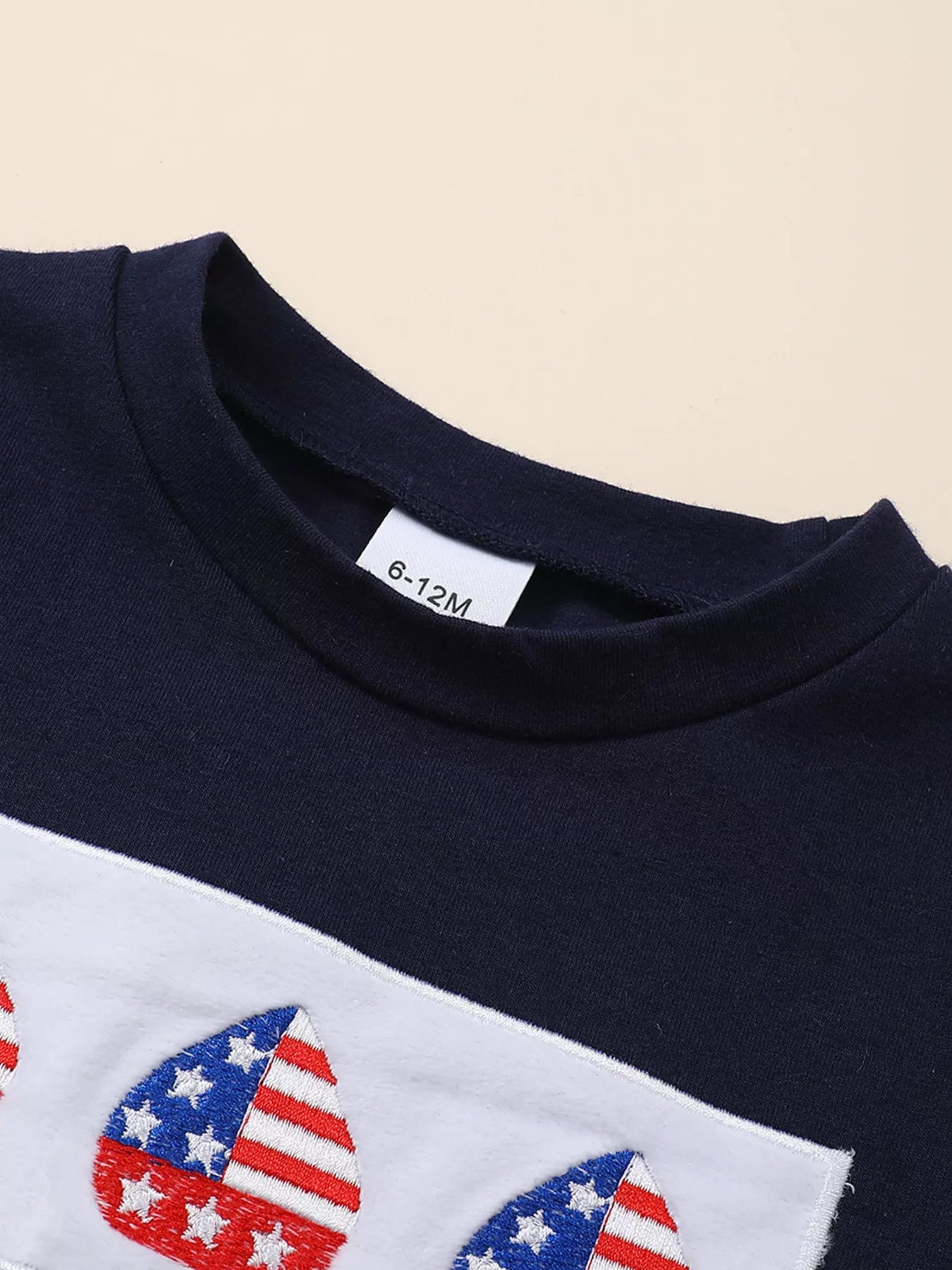 Children's Patriotic American Flag T-shirt and Shorts Set