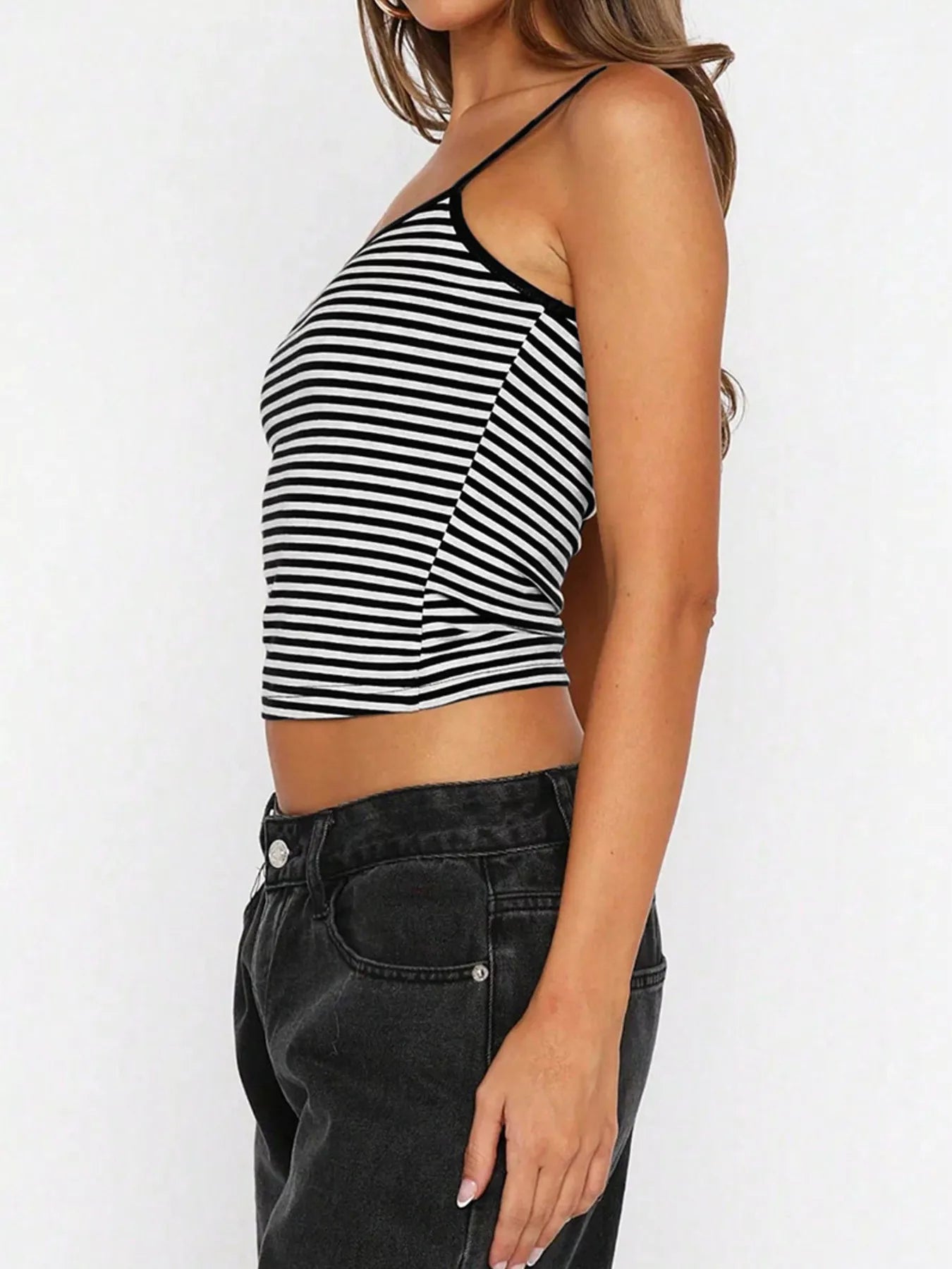 Striped Scoop Neck Cami