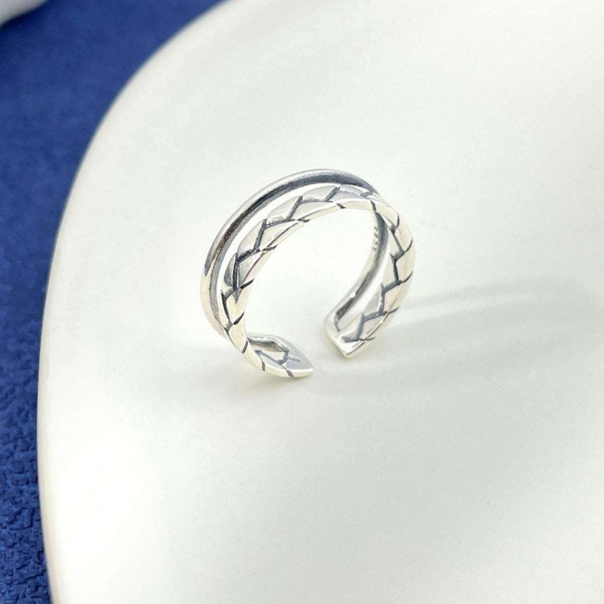 925 Sterling Silver Open Cuff Ring