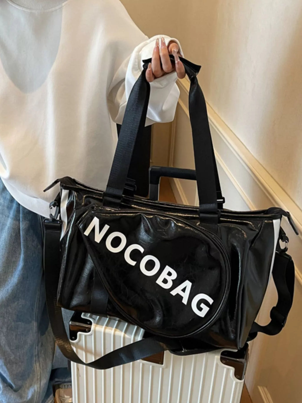 Sports Leather Duffle Bag
