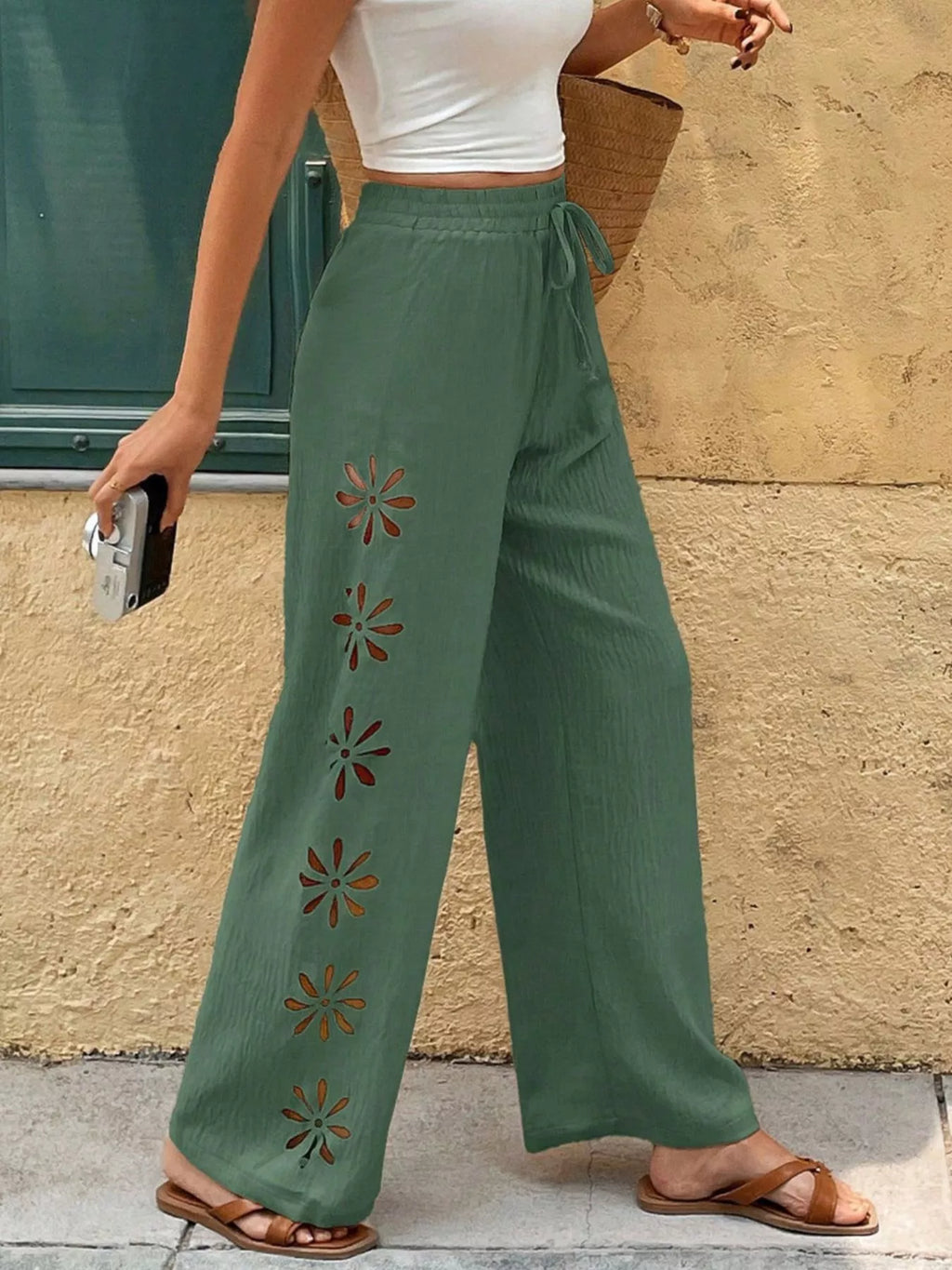 Casual Wide-Leg Pants