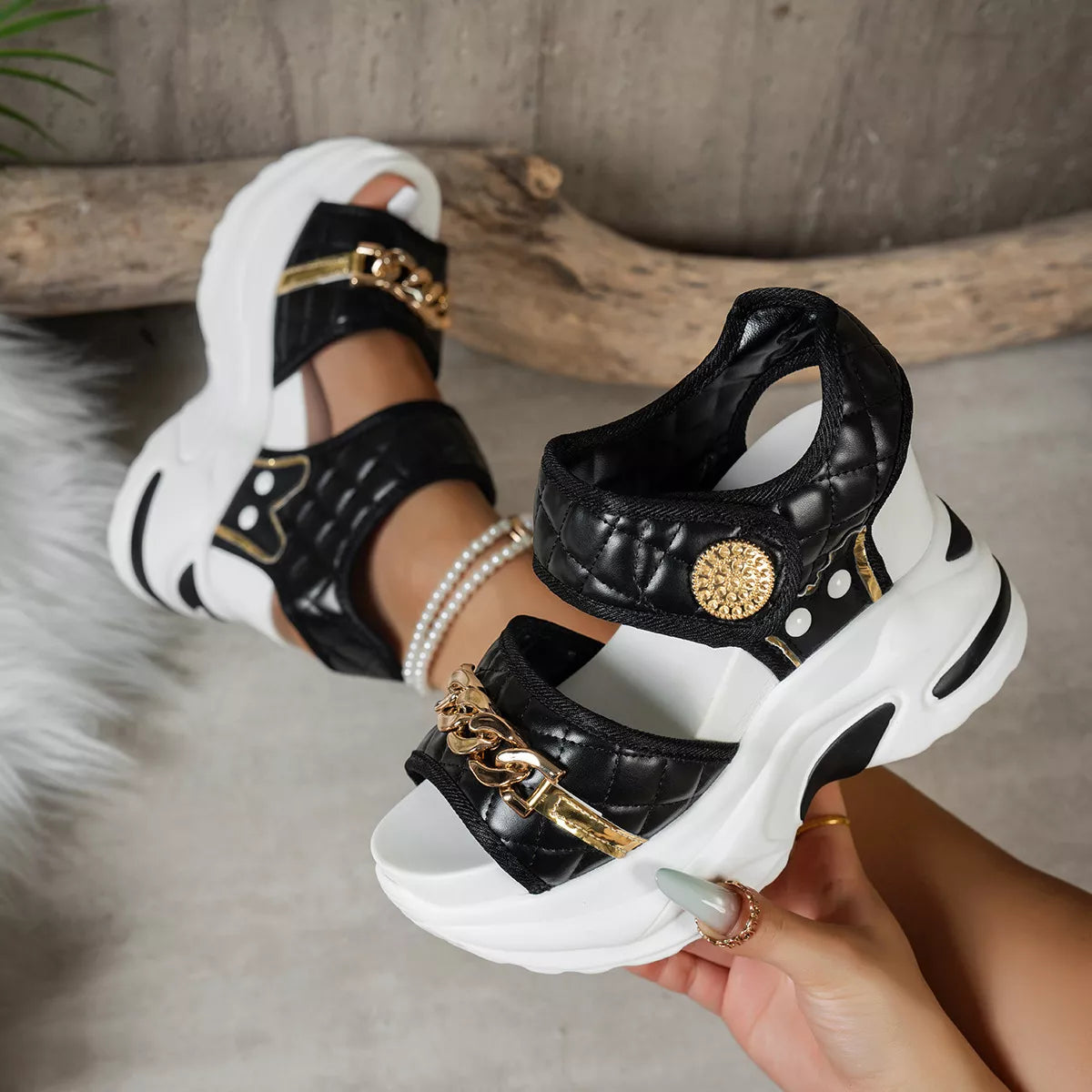 Open Toe Platform Sandals