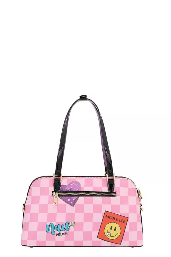 Nicole Lee USA Nail Polish Dome Shoulder Bag