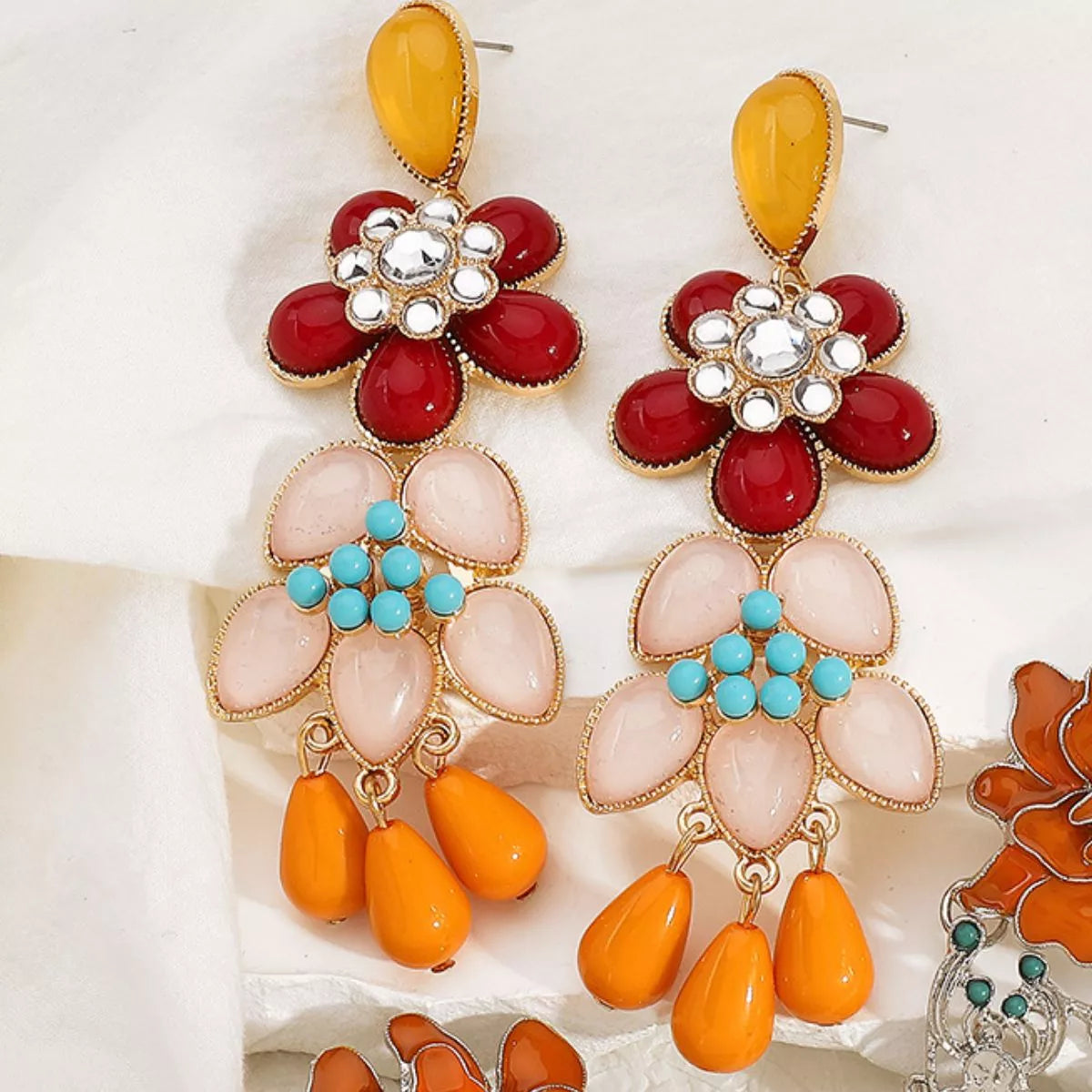Flower Dangle Earrings