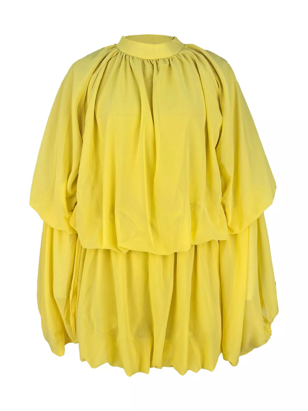 Pleated Long Sleeve Top and Skirt Set