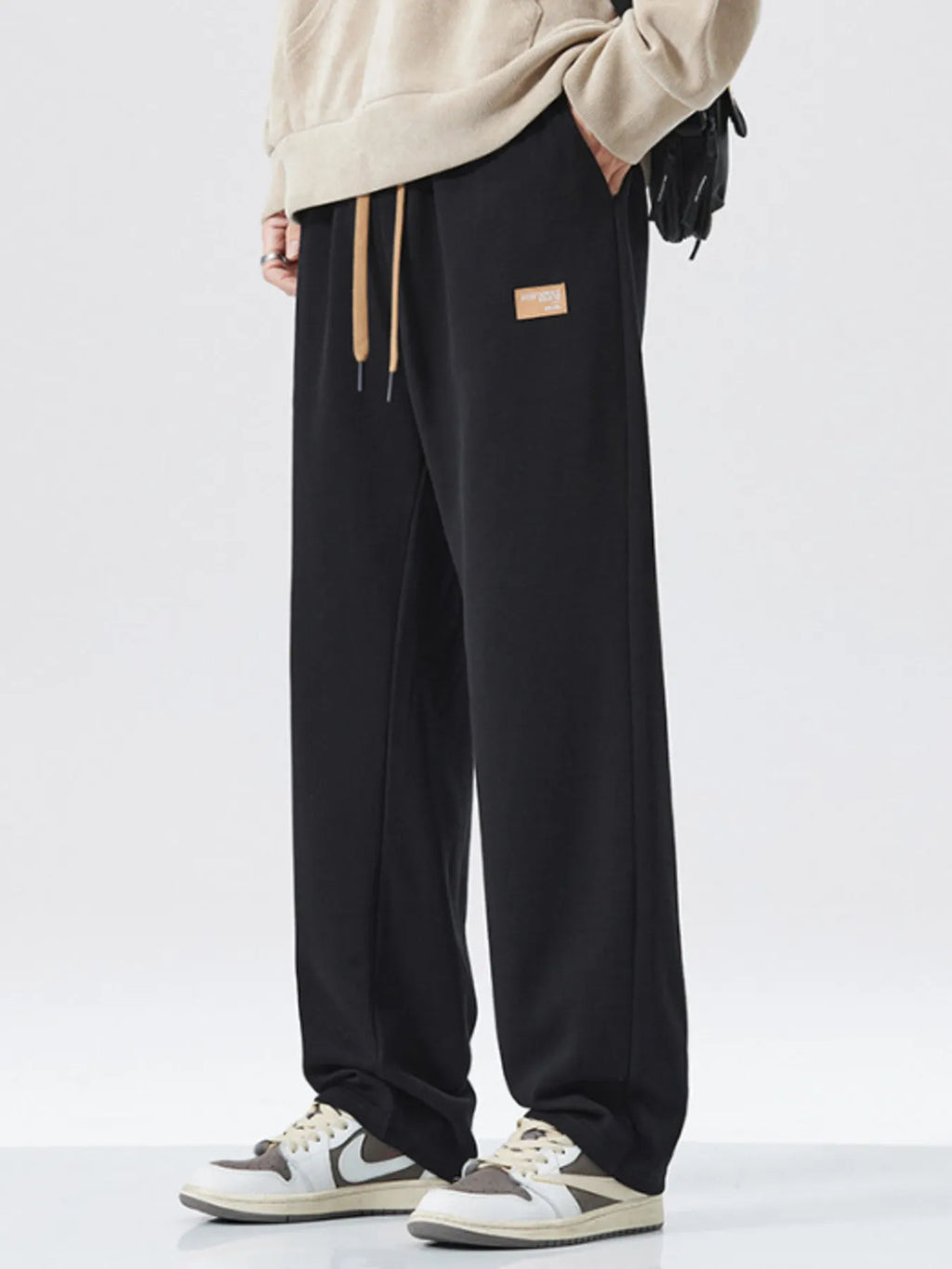 Men's Full Size Drawstring Wide Leg Pants Plus Size