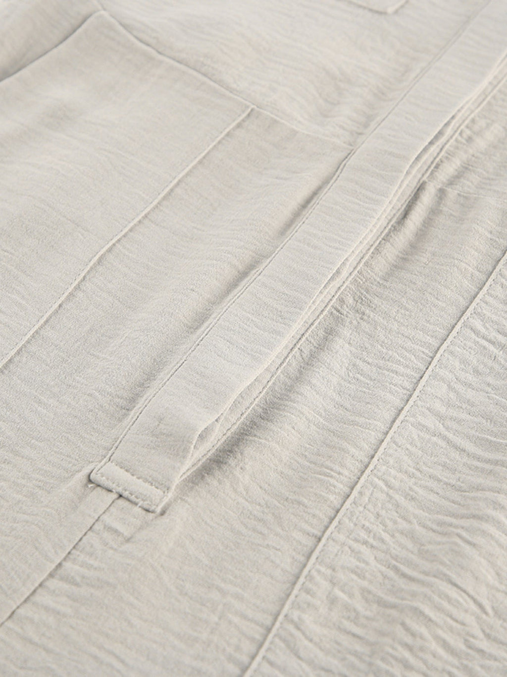Chest Pocket Short Sleeve Wide Leg Jumpsuit