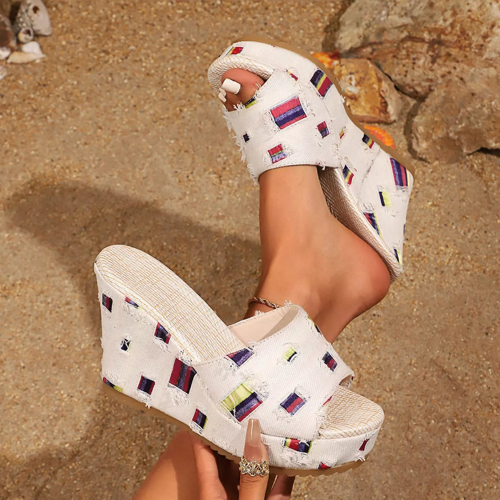 Open Toe Wedge Sandals