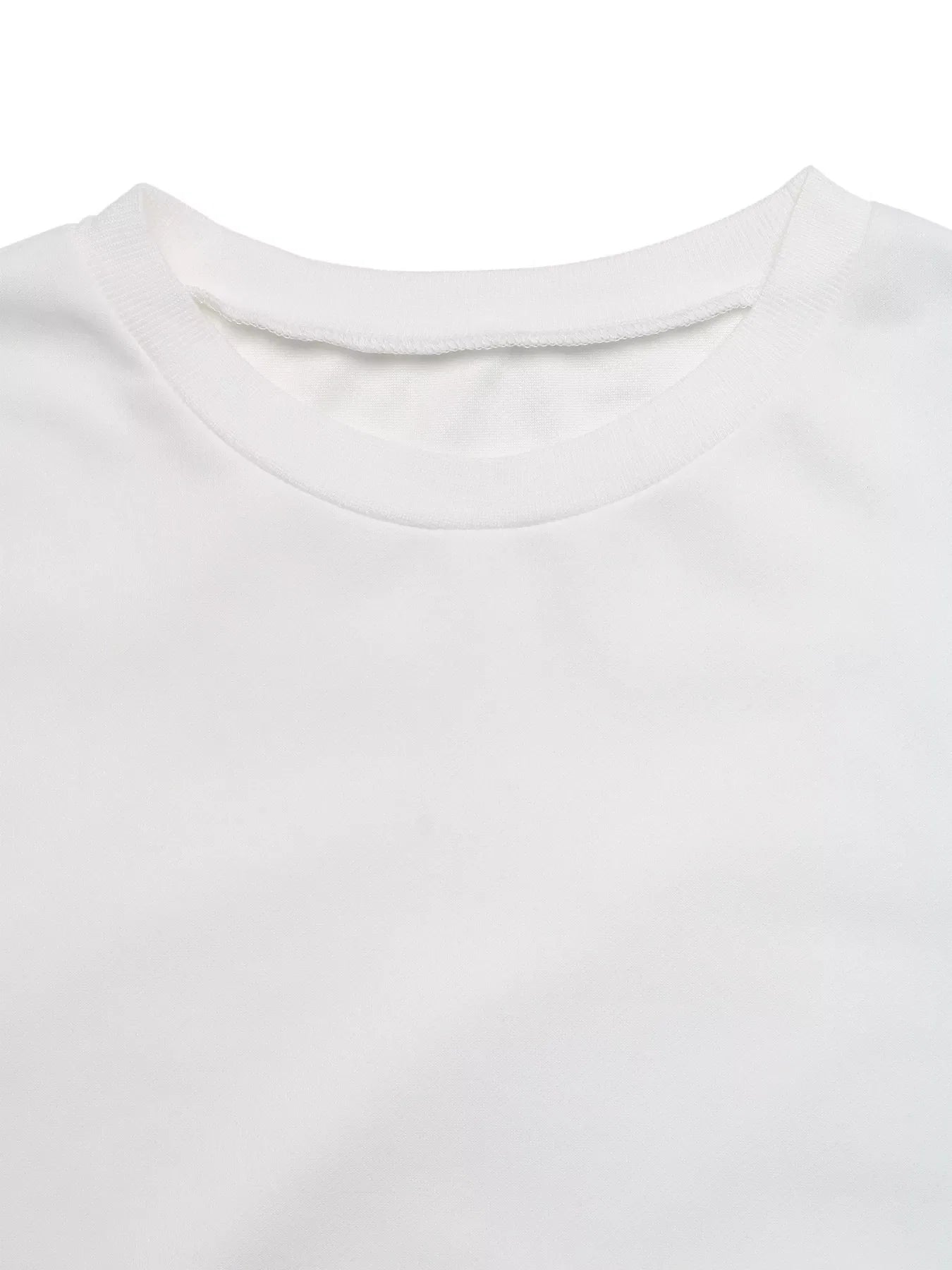Side Striped Round Neck Sweatshirt