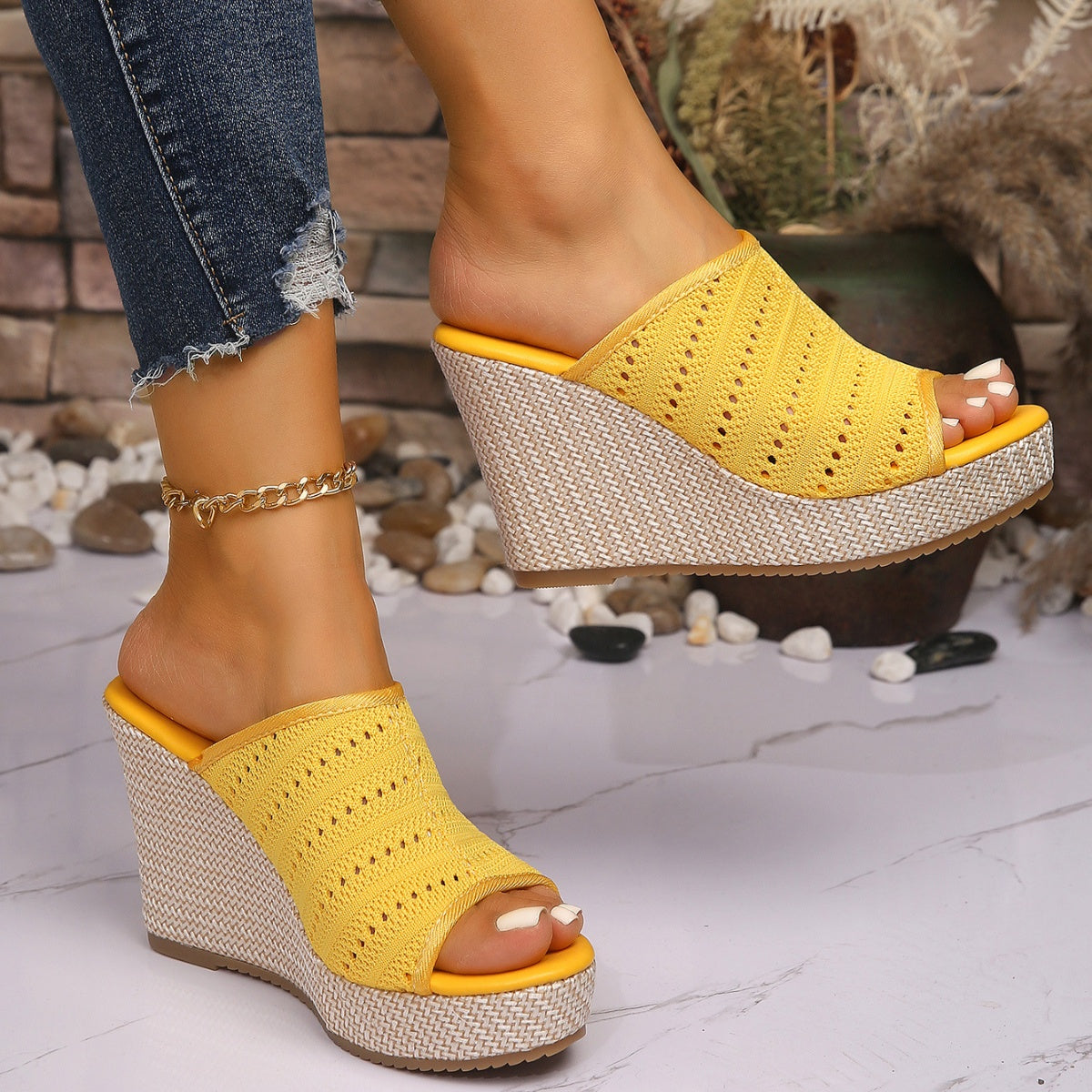 Open Toe Wedge Sandals