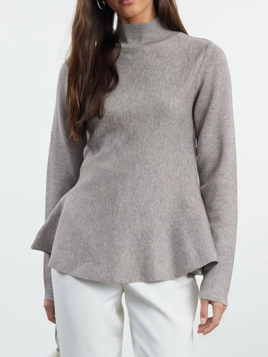 Mock Neck Long Sleeve Sweater