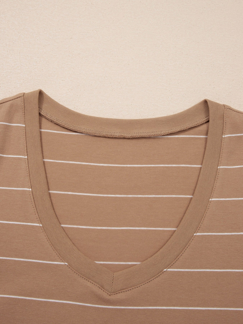 Stripe Short Sleeve Side Slit Maxi T Shirt Dress