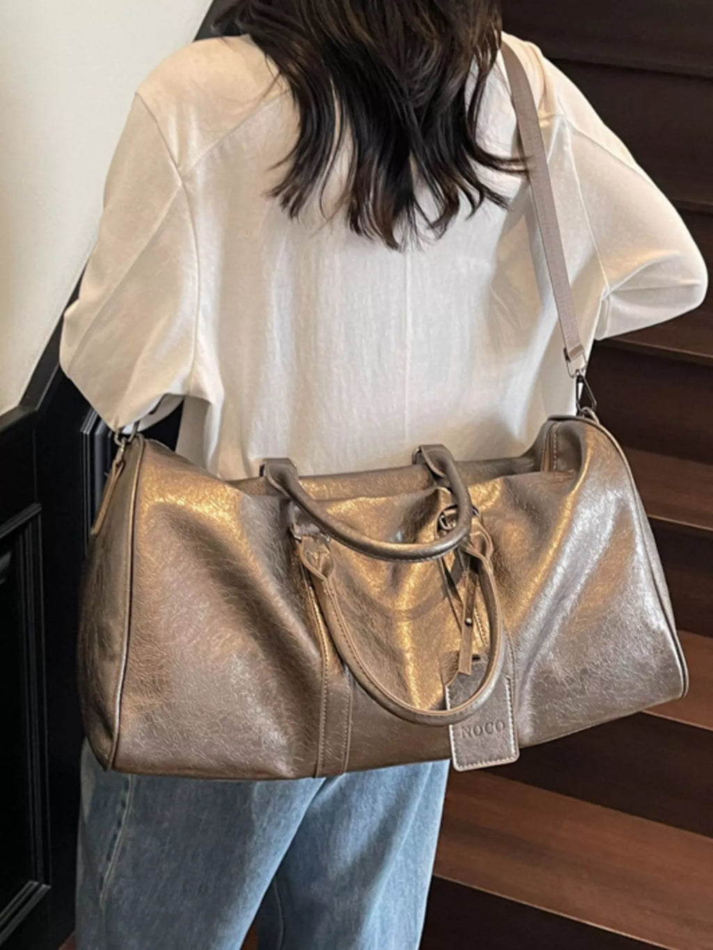 PU Leather Duffle Bag