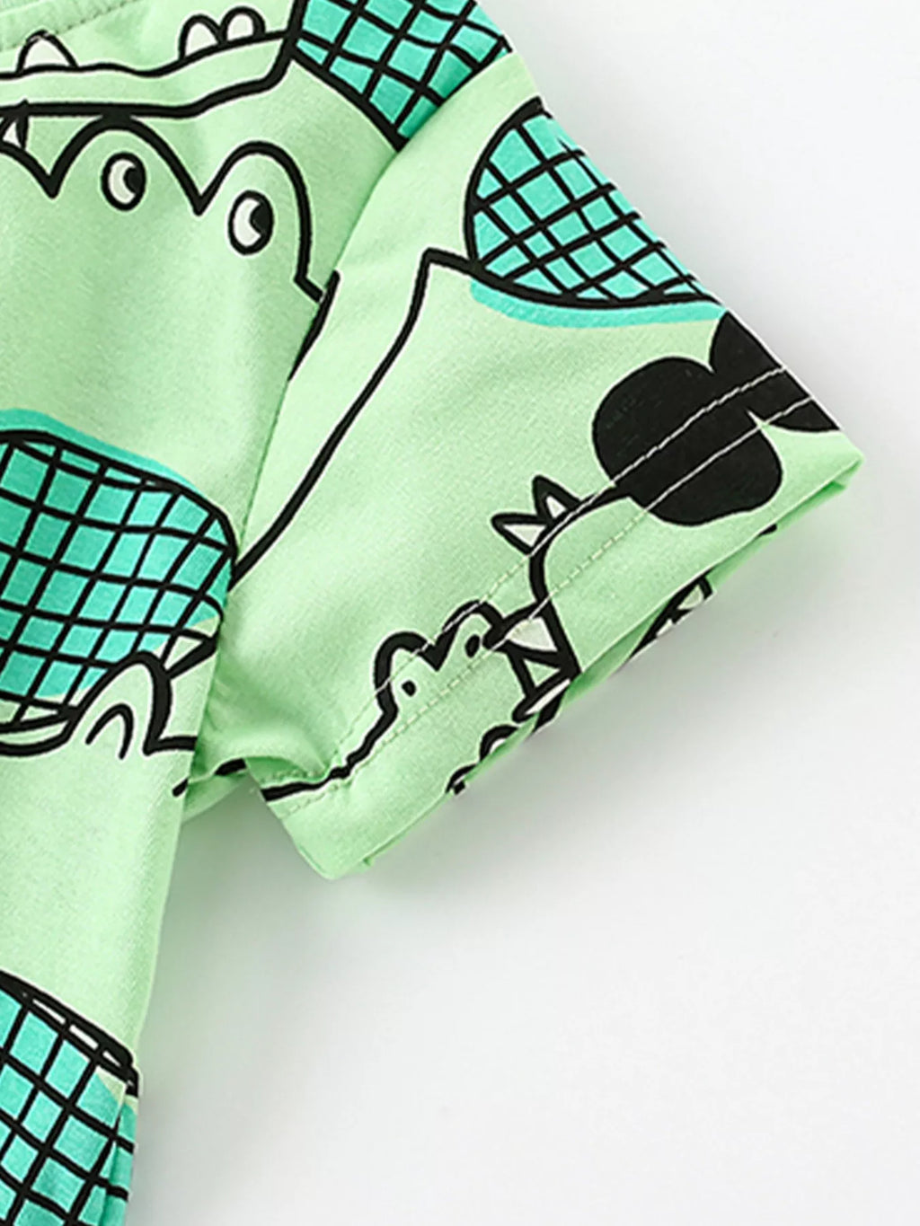 Children's Crocodile Print T-Shirt and Shorts Set
