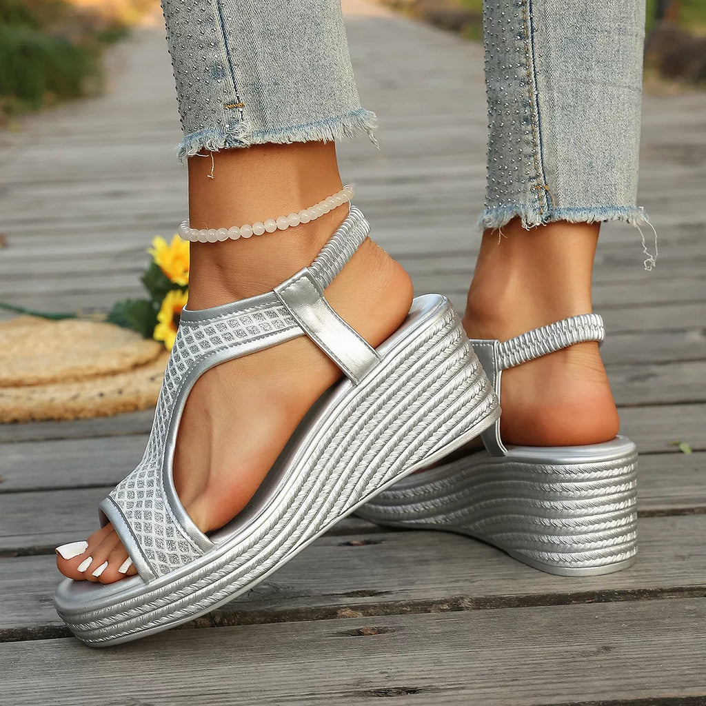 Open Toe Wedge Sandals