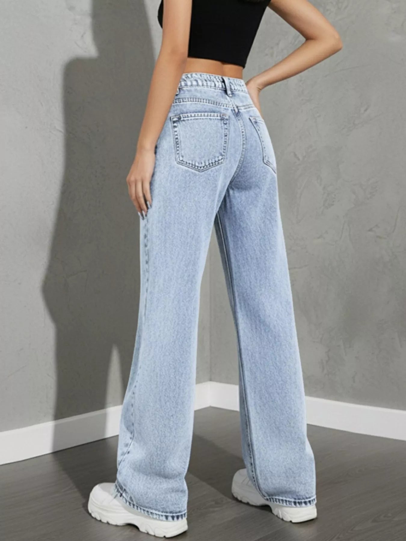 High Waist Wide Leg Jeans