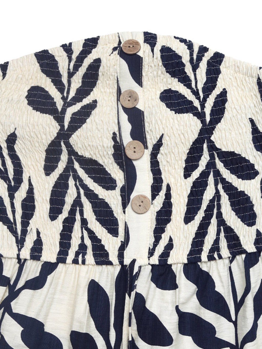 Smocked Printed Tube Romper